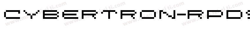 Cybertron-rpD9字体转换