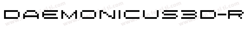 Daemonicus3D-r6Y9字体转换