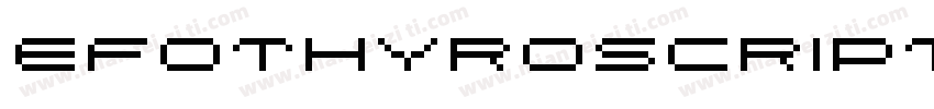 Efothyroscript-jEEA9字体转换