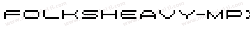 FolksHeavy-mPX9字体转换
