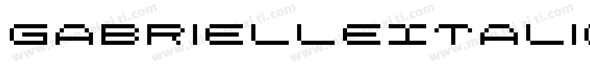 GabrielleItalic-r9Z9字体转换