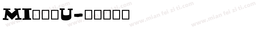 MI农光里U字体转换
