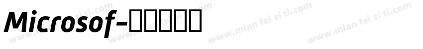 Microsof字体转换