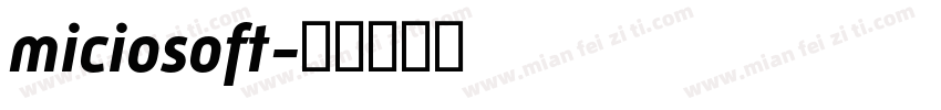 miciosoft字体转换