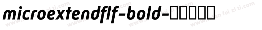 microextendflf-bold字体转换