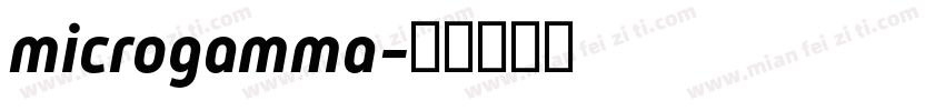 microgamma字体转换