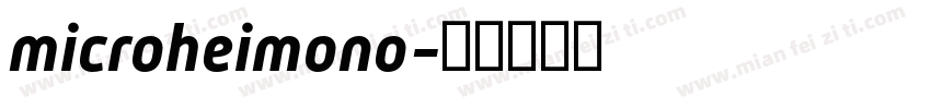 microheimono字体转换