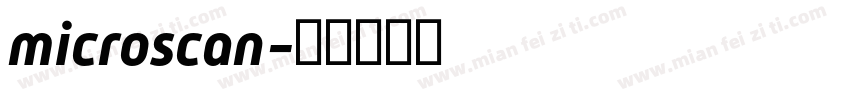 microscan字体转换