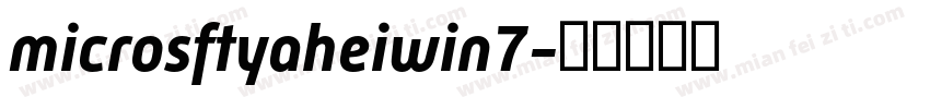 microsftyaheiwin7字体转换