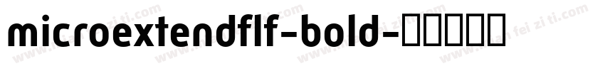 microextendflf-bold字体转换
