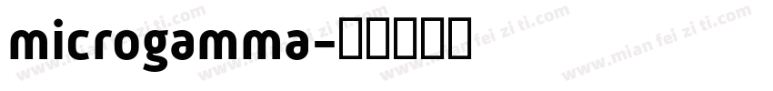 microgamma字体转换