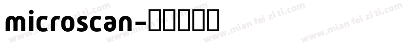 microscan字体转换