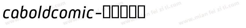 caboldcomic字体转换