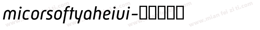 micorsoftyaheiui字体转换