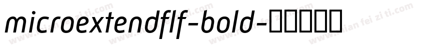 microextendflf-bold字体转换