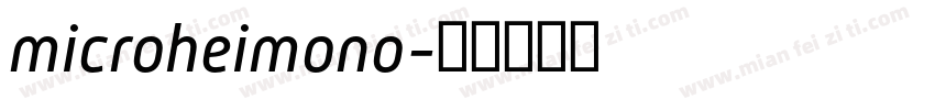 microheimono字体转换