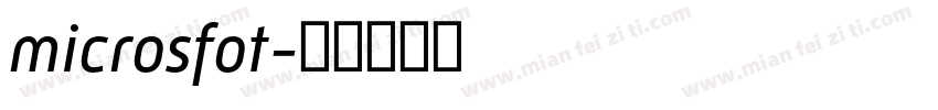 microsfot字体转换