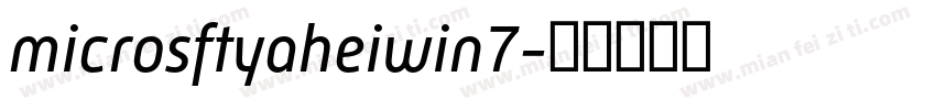 microsftyaheiwin7字体转换