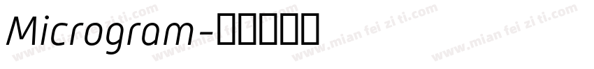Microgram字体转换