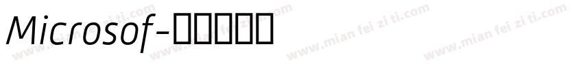 Microsof字体转换