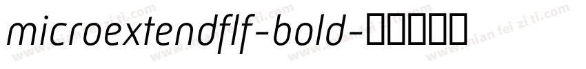 microextendflf-bold字体转换