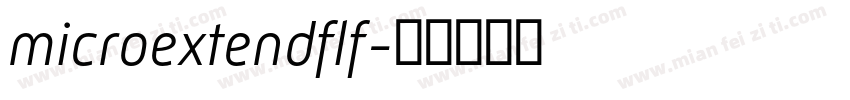 microextendflf字体转换