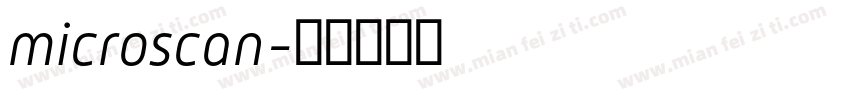 microscan字体转换