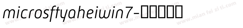 microsftyaheiwin7字体转换