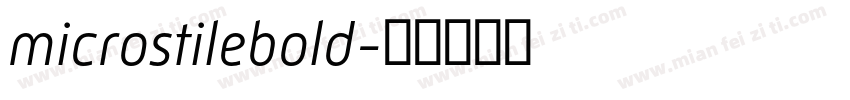 microstilebold字体转换