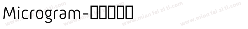 Microgram字体转换