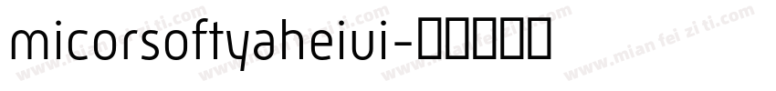 micorsoftyaheiui字体转换