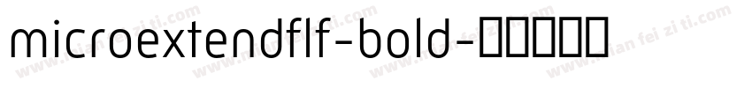 microextendflf-bold字体转换