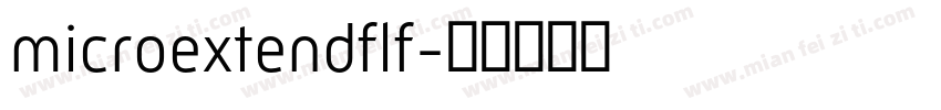 microextendflf字体转换
