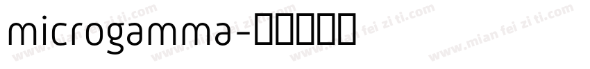 microgamma字体转换