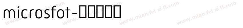 microsfot字体转换