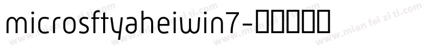 microsftyaheiwin7字体转换