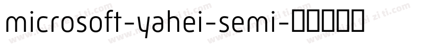 microsoft-yahei-semi字体转换