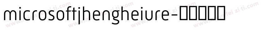microsoftjhengheiure字体转换