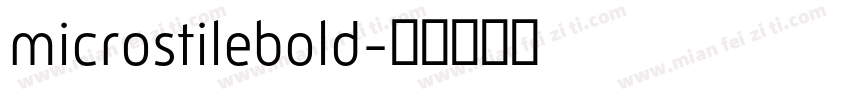 microstilebold字体转换