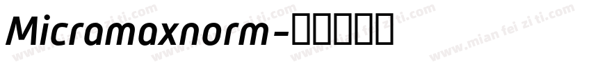 Micramaxnorm字体转换