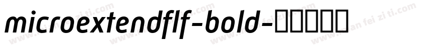 microextendflf-bold字体转换