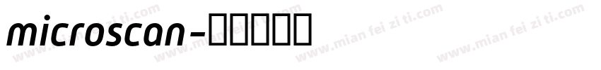 microscan字体转换