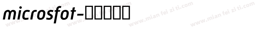 microsfot字体转换