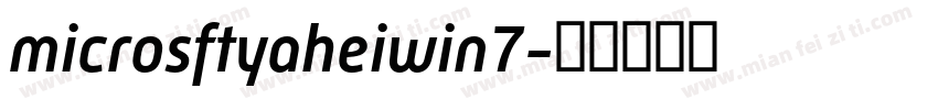 microsftyaheiwin7字体转换