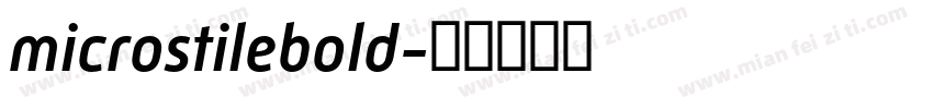 microstilebold字体转换