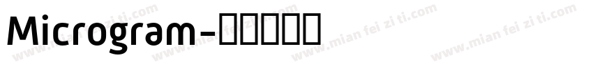 Microgram字体转换