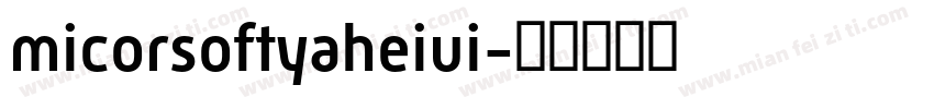 micorsoftyaheiui字体转换