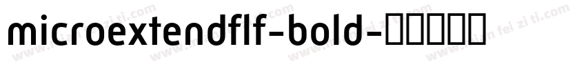 microextendflf-bold字体转换