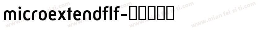 microextendflf字体转换