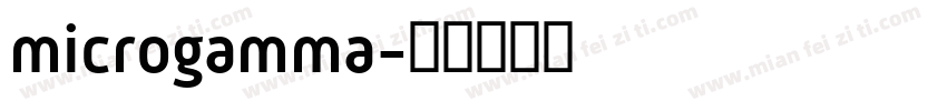 microgamma字体转换